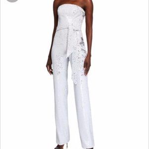 DRESS THE POPULATION Trinity Sequin Jumpsuit, L